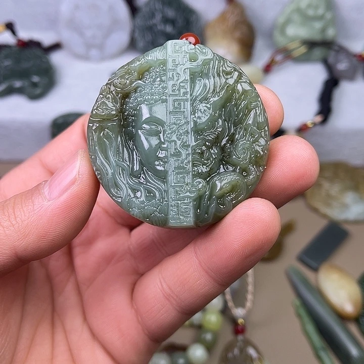 和田玉吊坠(不含链)未镶嵌