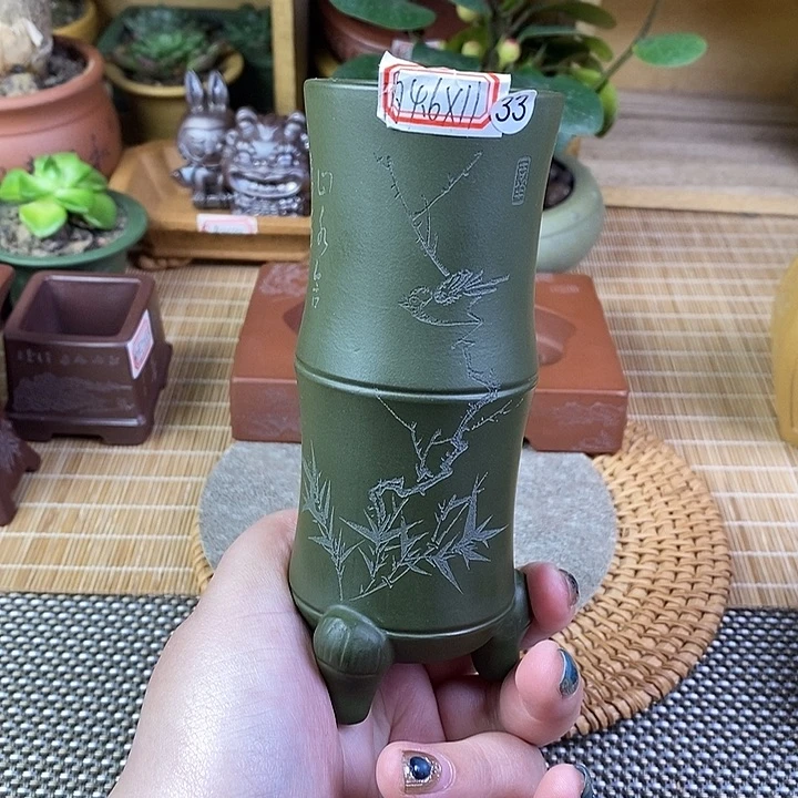 琉璃手工艺品宜兴紫砂精品花盆