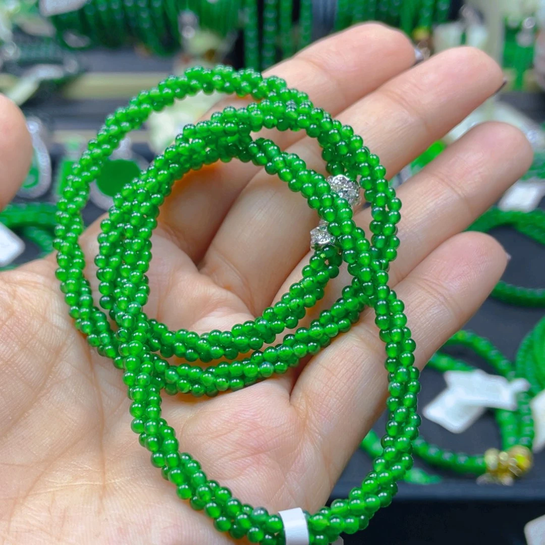 颈饰未镶嵌翡翠麻花