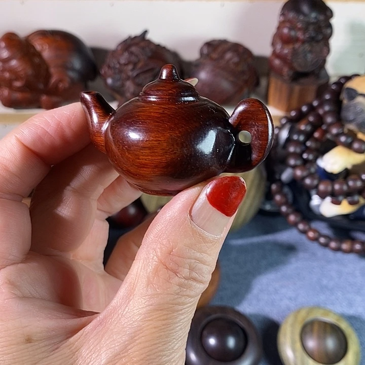 非洲紫檀（红花梨）把把壶