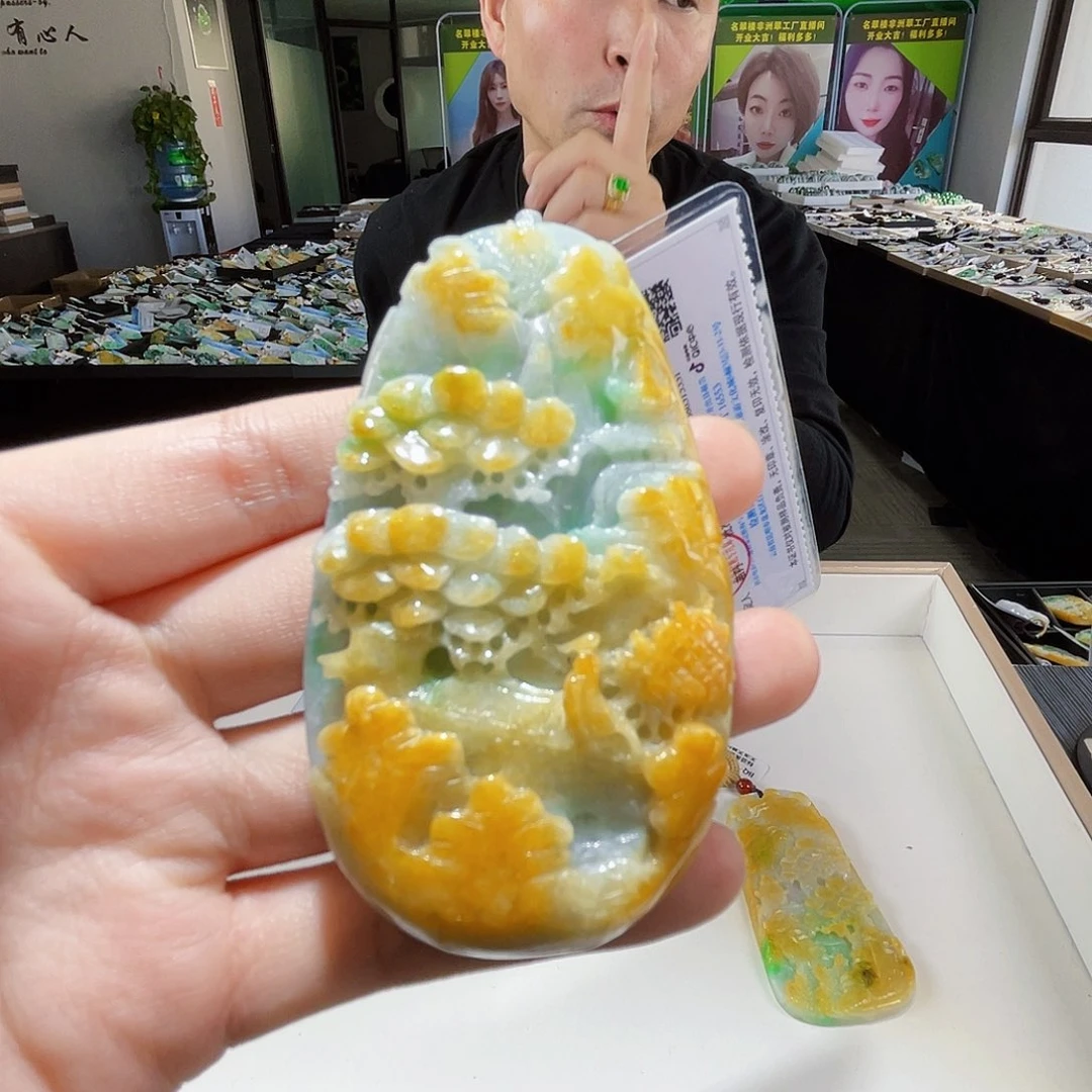 颈饰未镶嵌翡翠翡翠