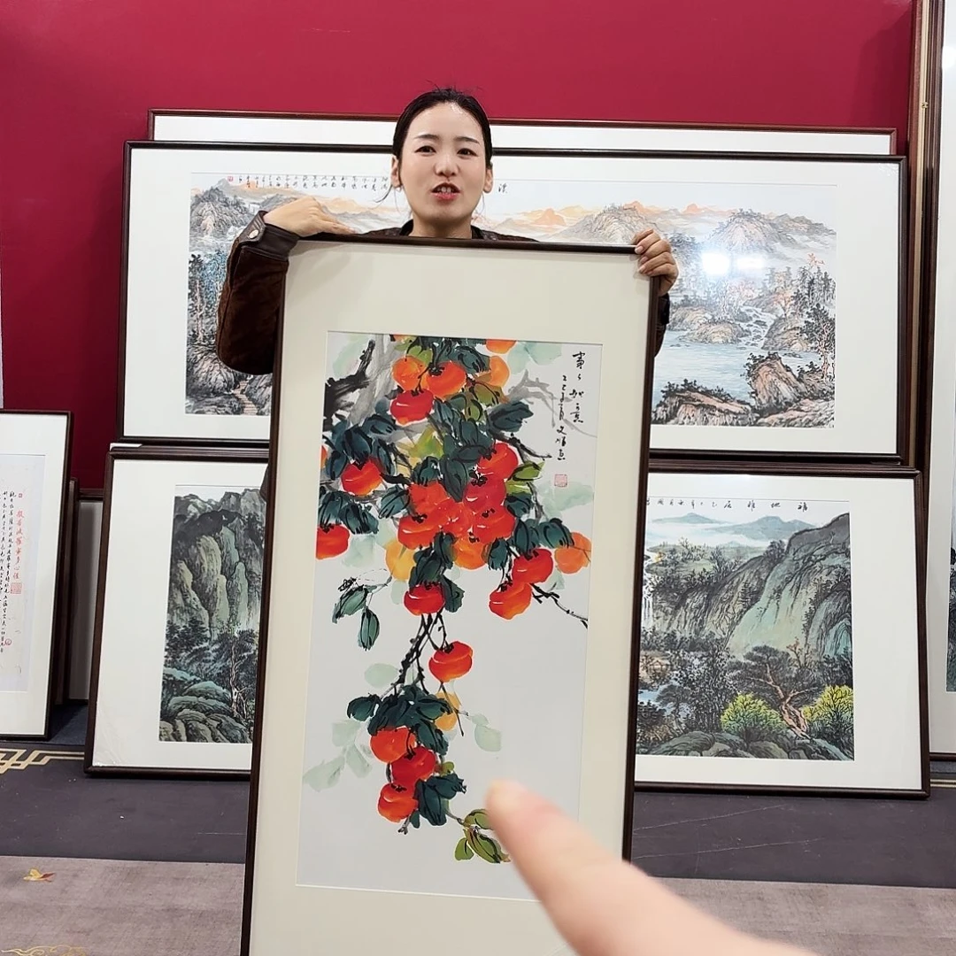 国画手绘作品120-60尺寸