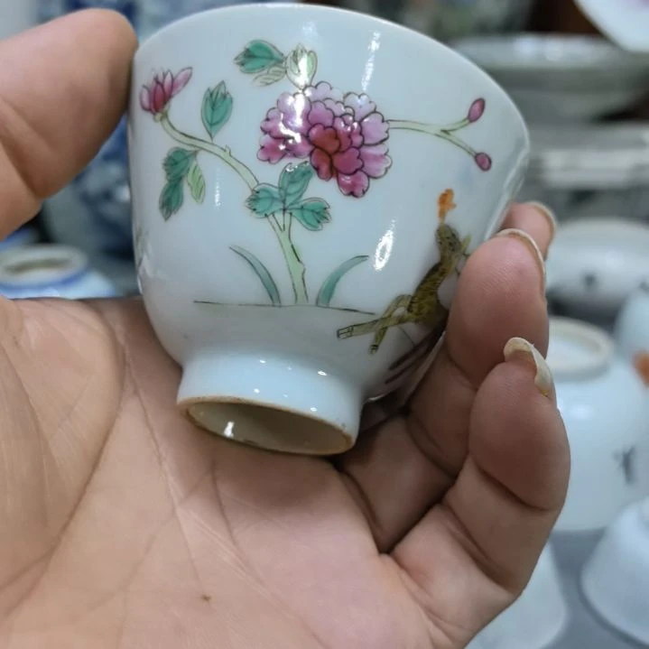 陶瓷乙*粉彩杯一只一只