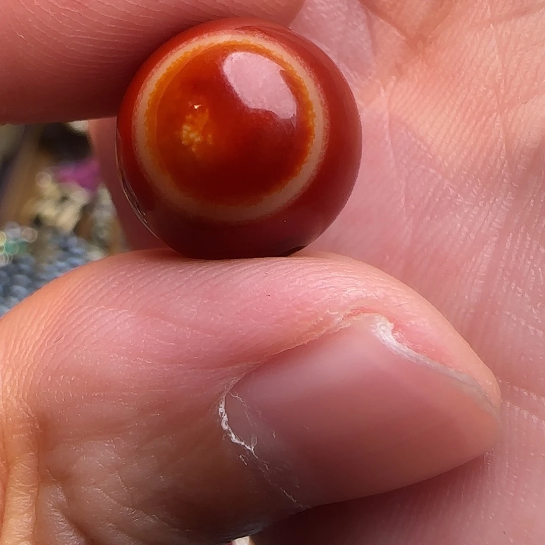 玛瑙/玉髓合金颈饰14尺寸 缠丝带眼睛