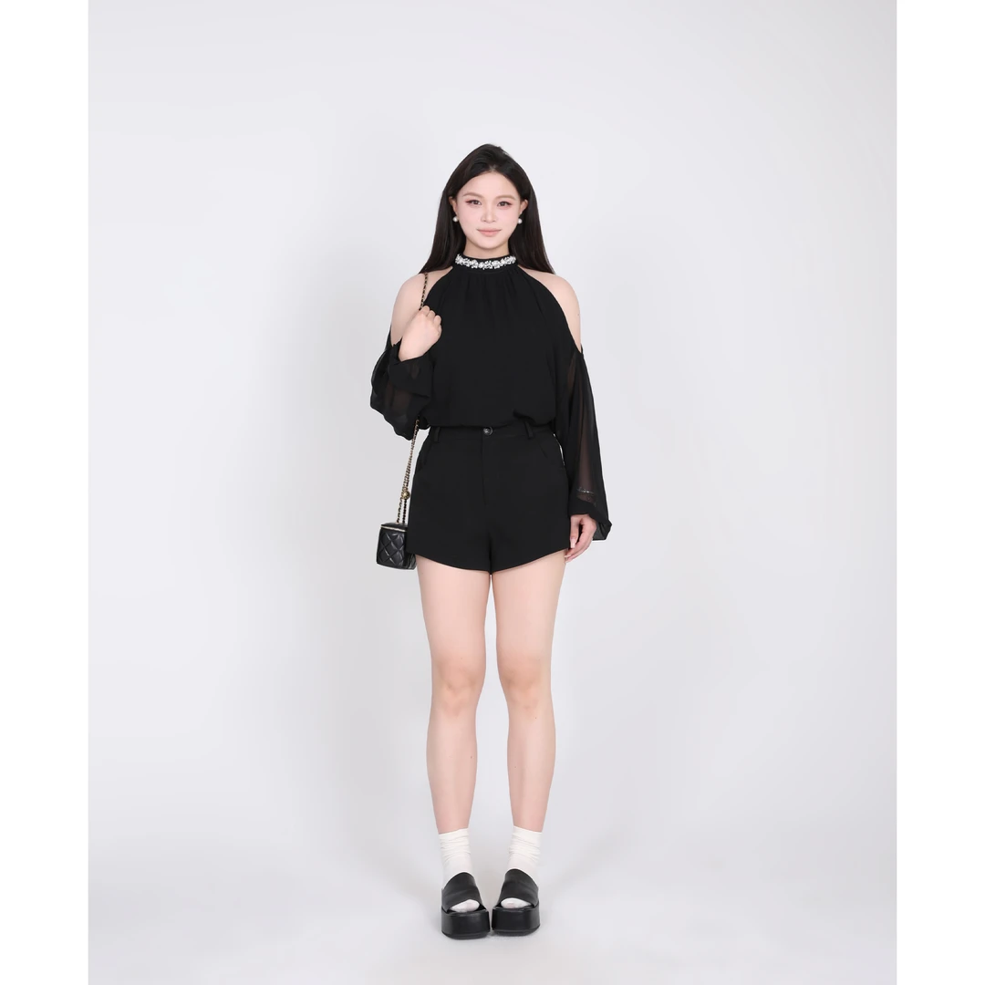 一口苏达黑松露 2025新款舒适显瘦遮肉百搭气质长袖T上衣