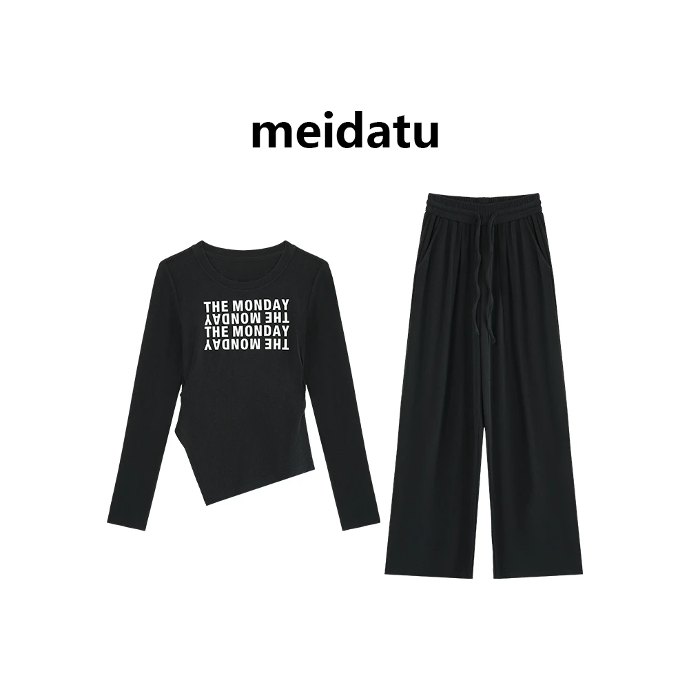 （破价款）不规则印花休闲套装（高个子版）BK3993-27HG