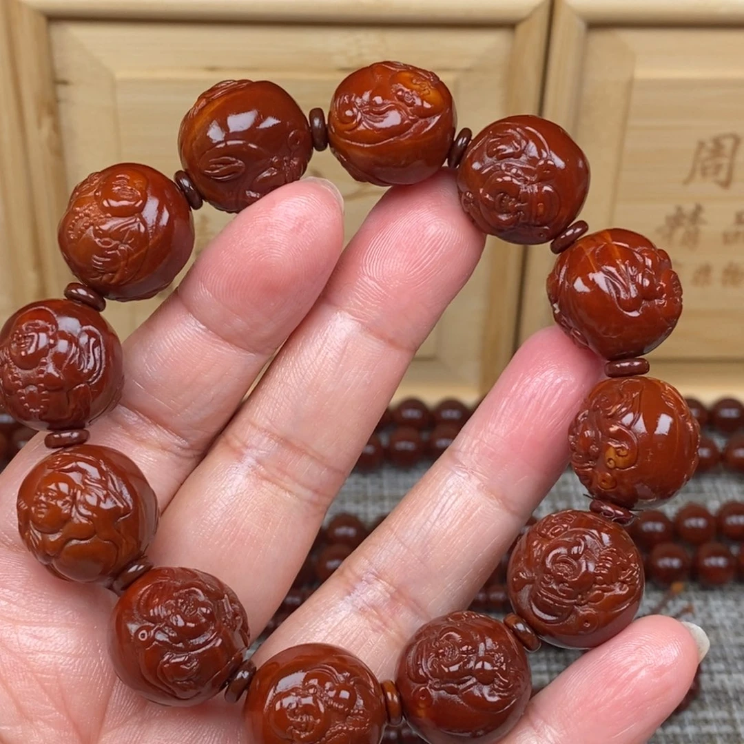 墩***子橄榄核吊坠财迷18