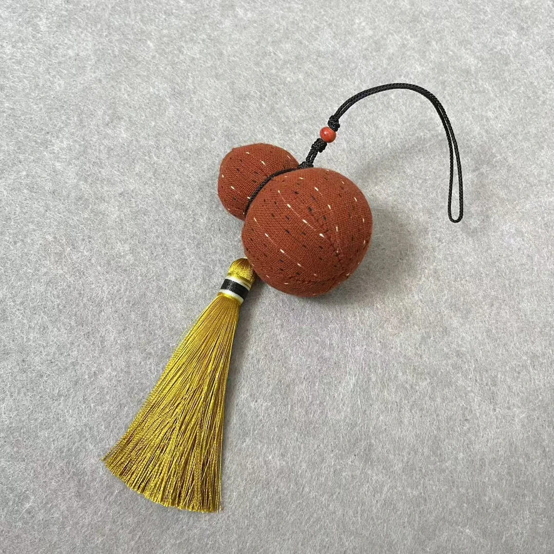 布艺红色葫芦挂饰 车挂/包挂