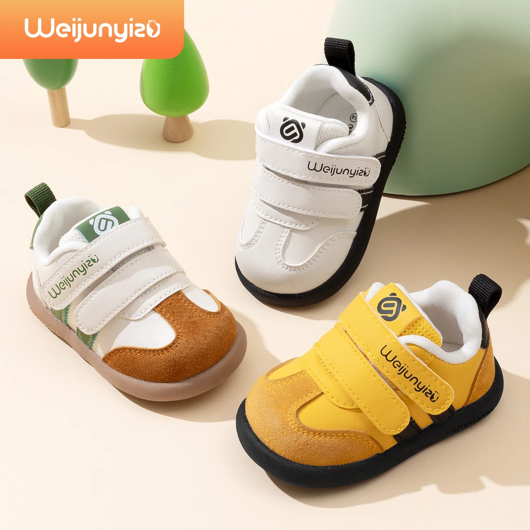 炜俊亿足宝宝学步鞋男宝春秋款婴儿鞋子软底防滑女童鞋透气机能鞋