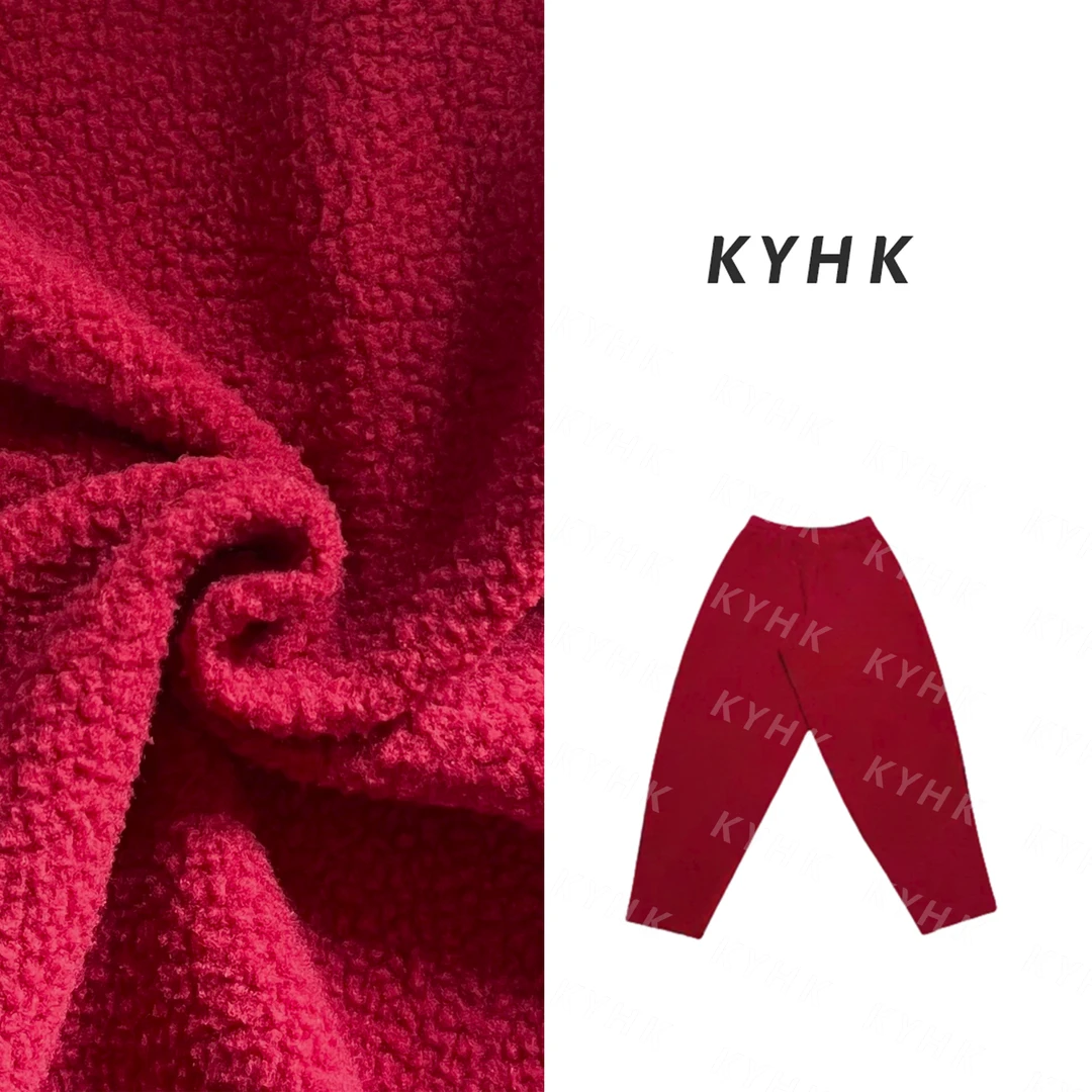 KYHK慵懒风松紧腰颗粒萝卜休闲裤241138