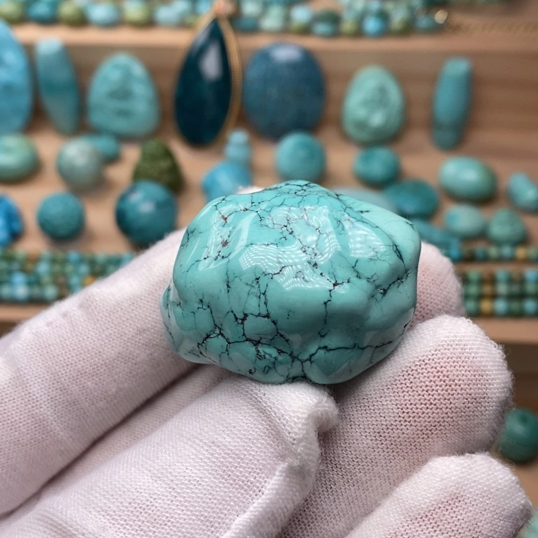 绿松石未镶嵌挂件