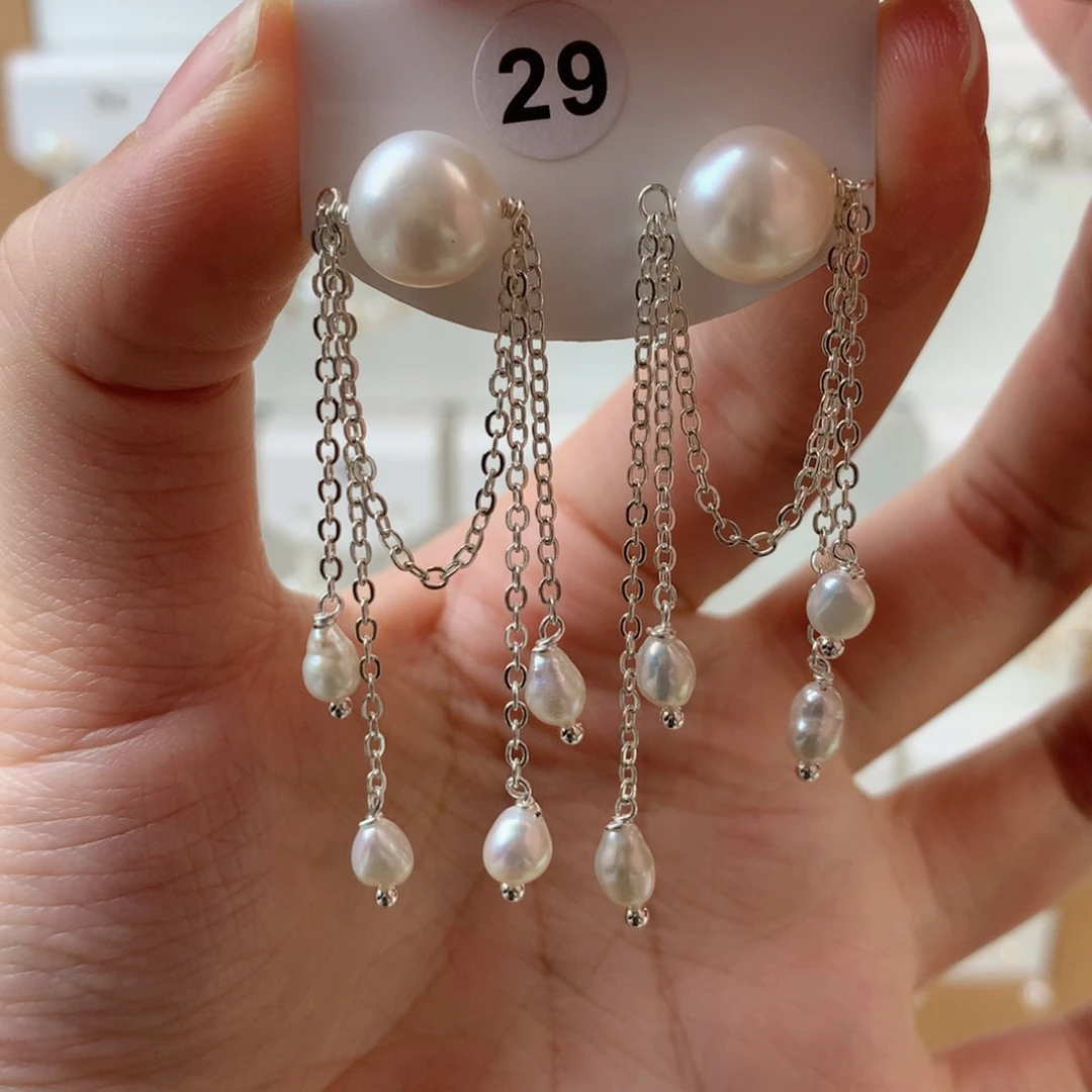 未镶嵌耳饰淡水珍珠