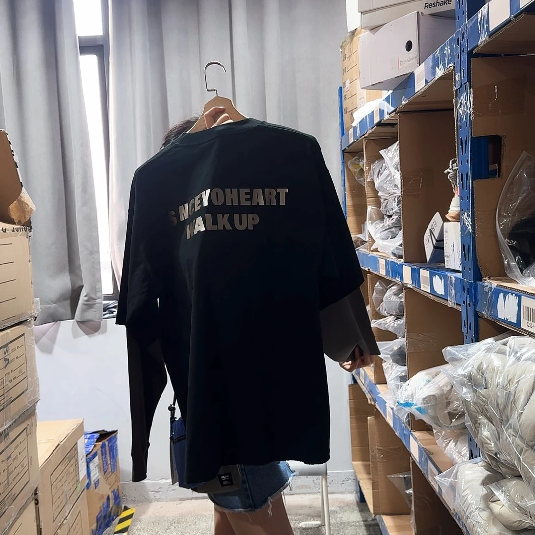 三醋酯纤维假俩件长T