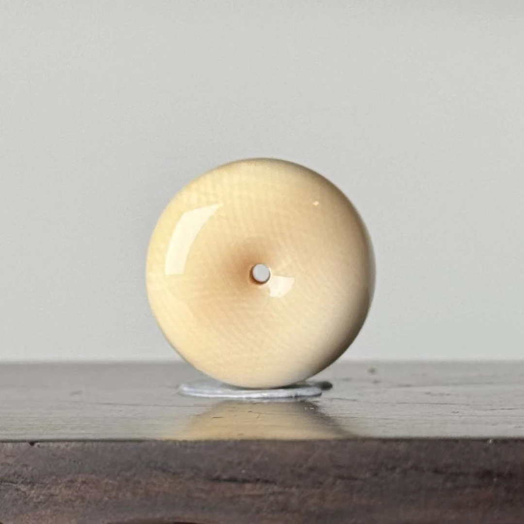 DEZHI/德志【微水印平安扣】20*13mm6.5g全肉满纹猛犸吊坠绳Y368