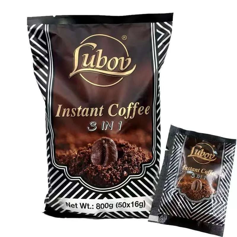 马来西亚进口LUBOV琉鲍菲纯醇香三合一速溶咖啡独立包装800g