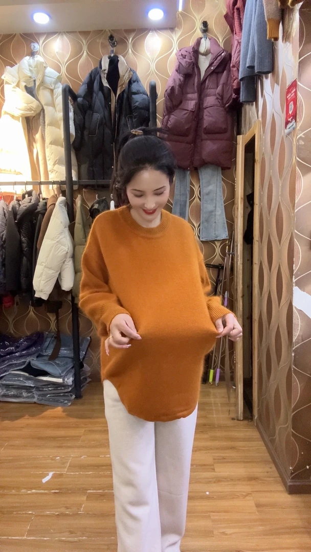 韩尤简同款百搭休闲羊毛针织毛衣