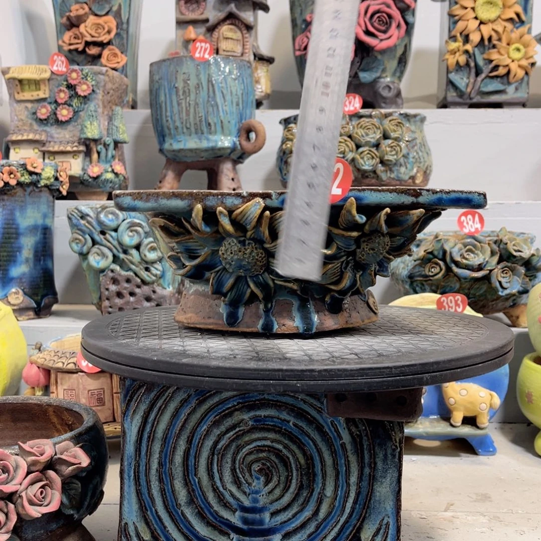 陶瓷592 号陶然花盆微瑕