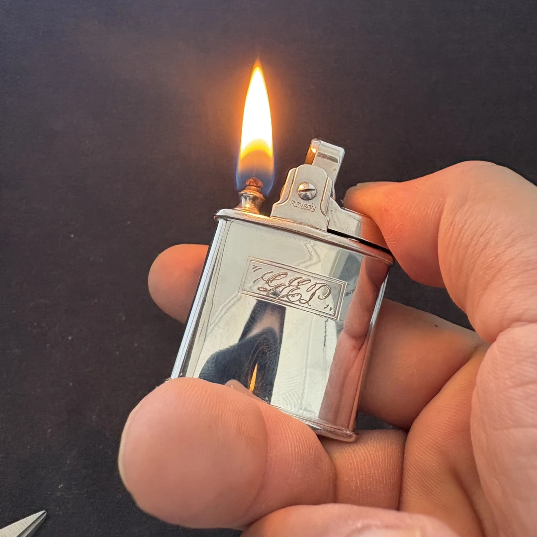 英国朗森古董煤油打火机