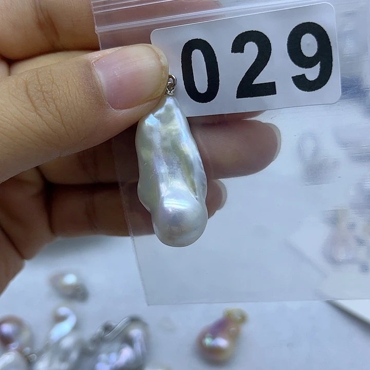 淡水珍珠银S925镶嵌颈饰