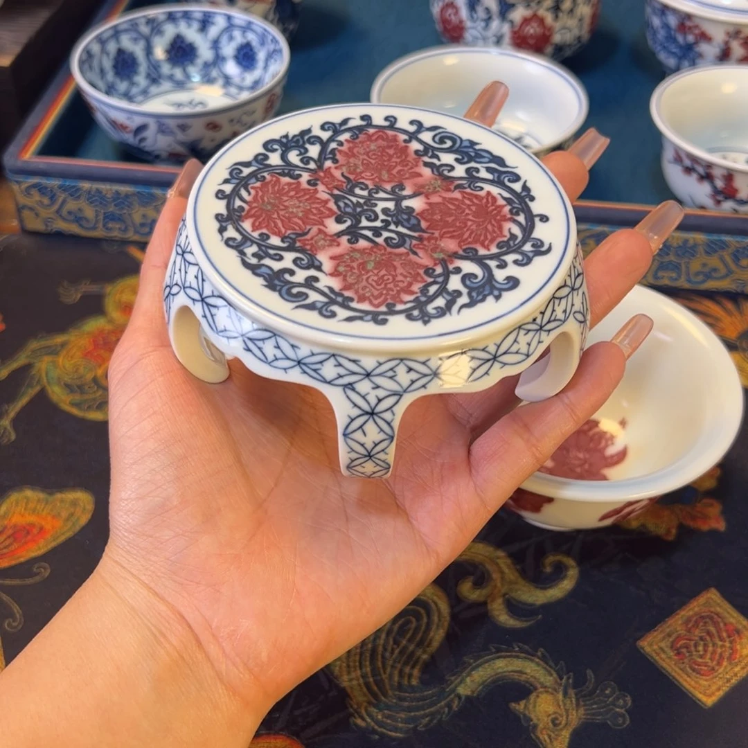 吹***风景德镇陶瓷手工手绘