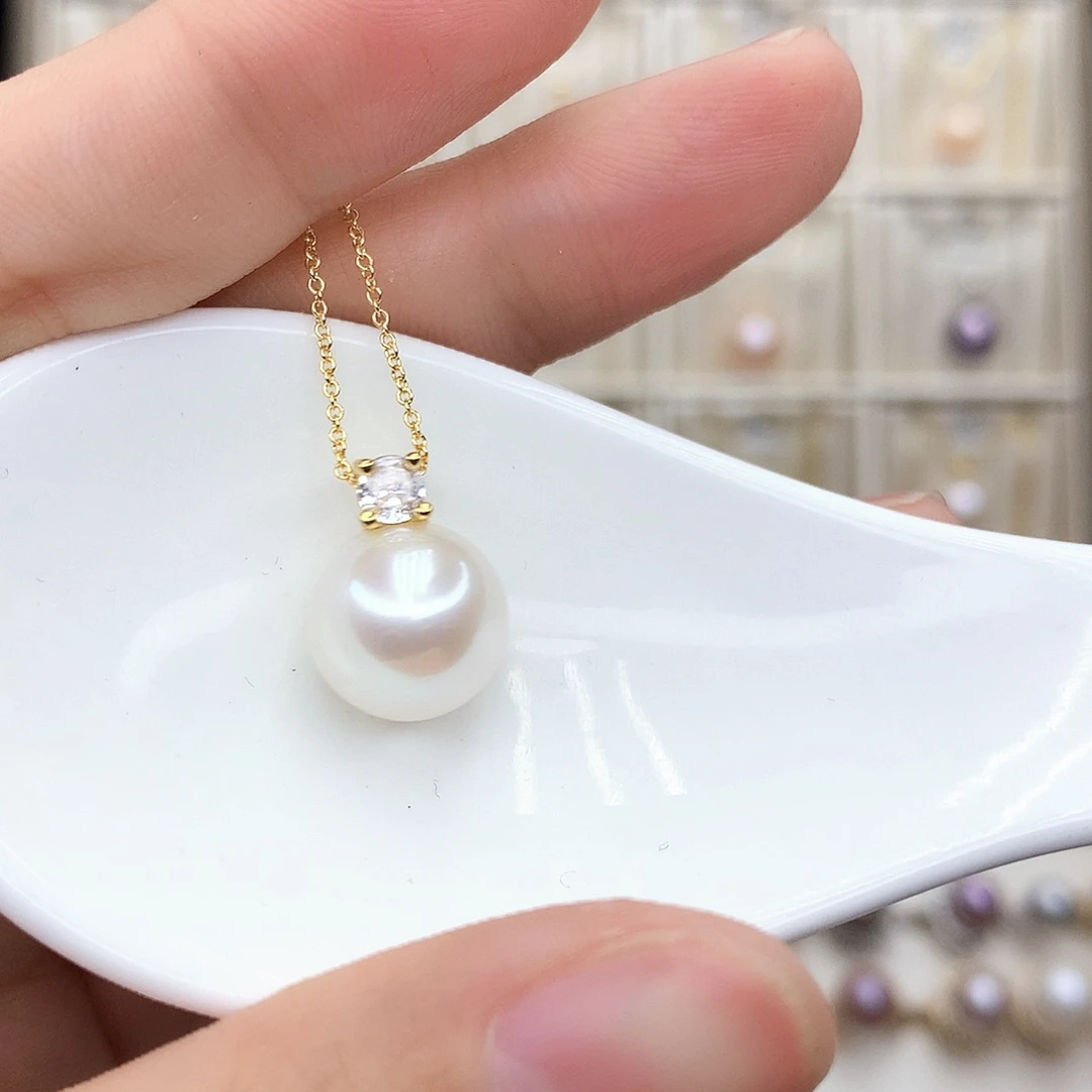 淡水珍珠颈饰合金