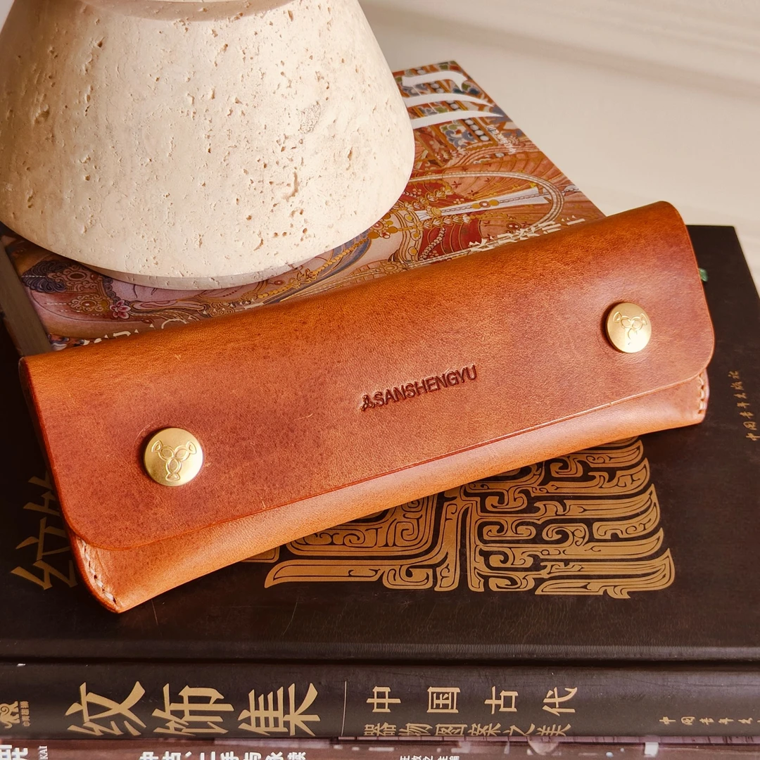 三笙鱼SANSHENGYU 【1854复古工装风笔袋】——手作定制系列