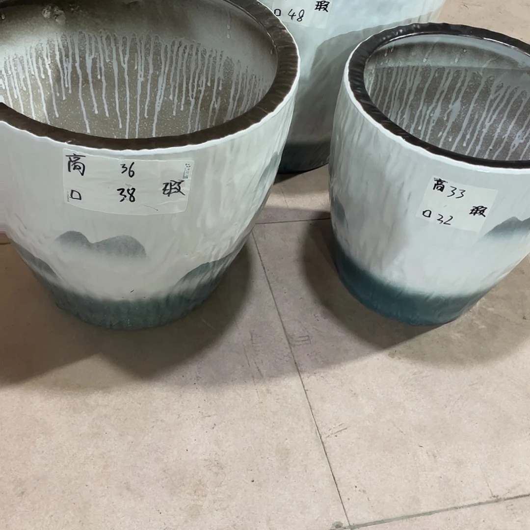 大山水画套三搭配托盘微瑕