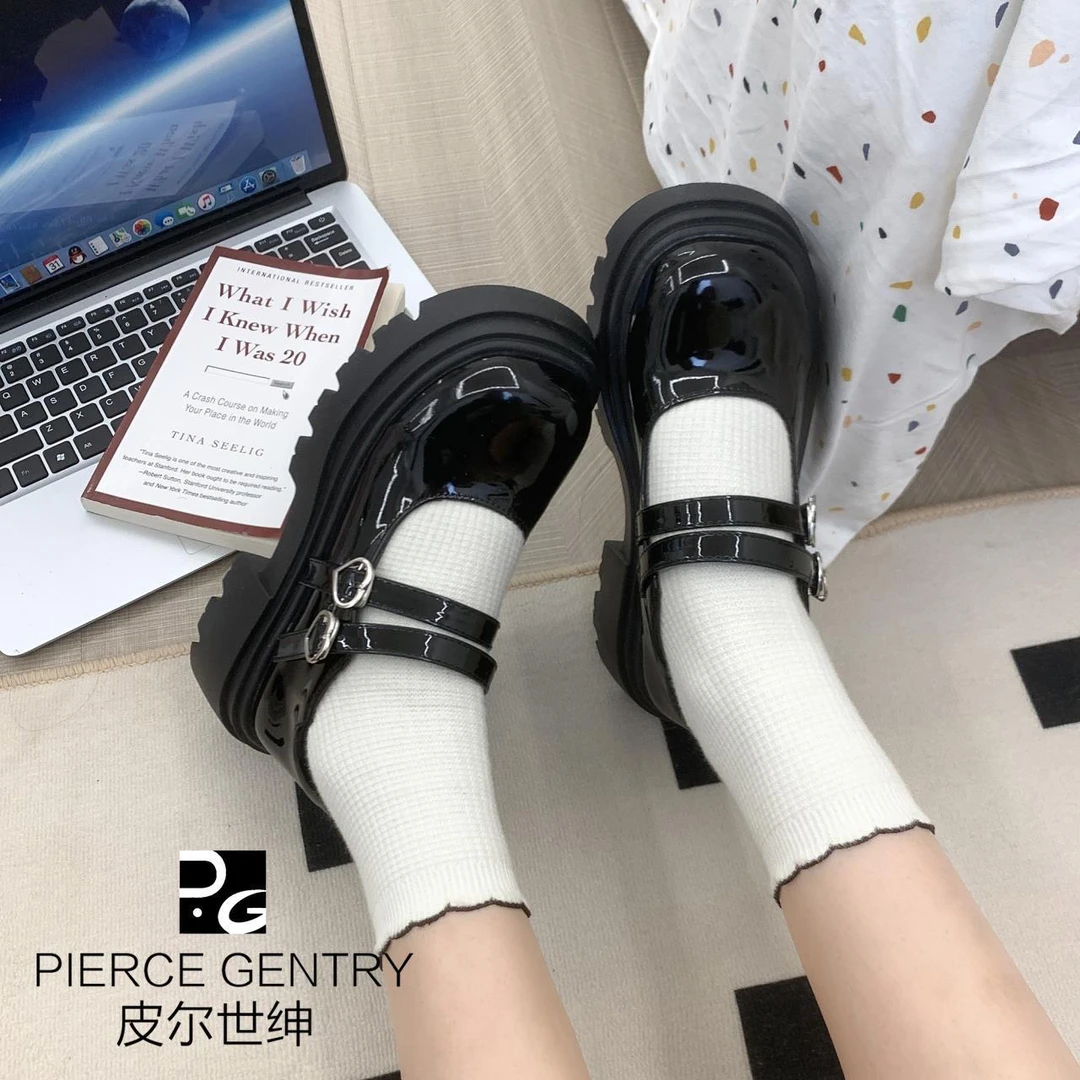 可爱软妹甜酷学院风玛丽珍小皮鞋春季女英伦百搭