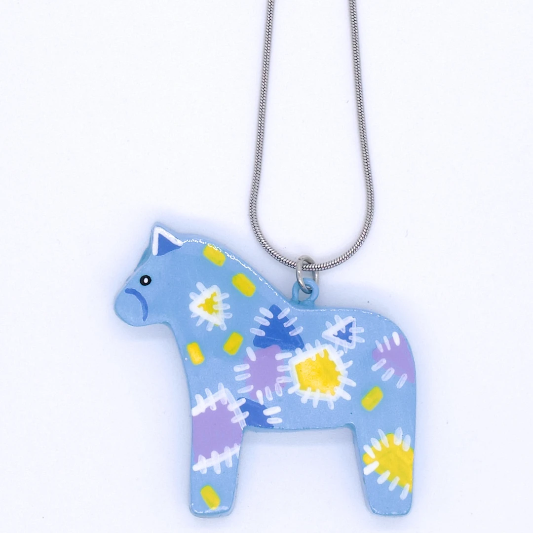 不锈钢项链 5月新品！王甜心手工小马项链《隐形翅膀》系列荣誉出品