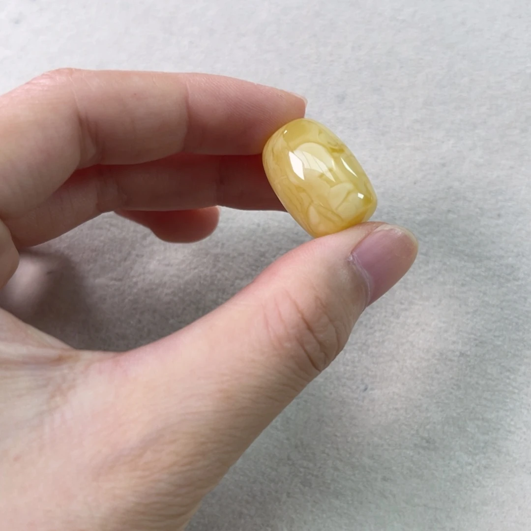 未镶嵌套链琥珀蜜蜡妖花桶珠20*14