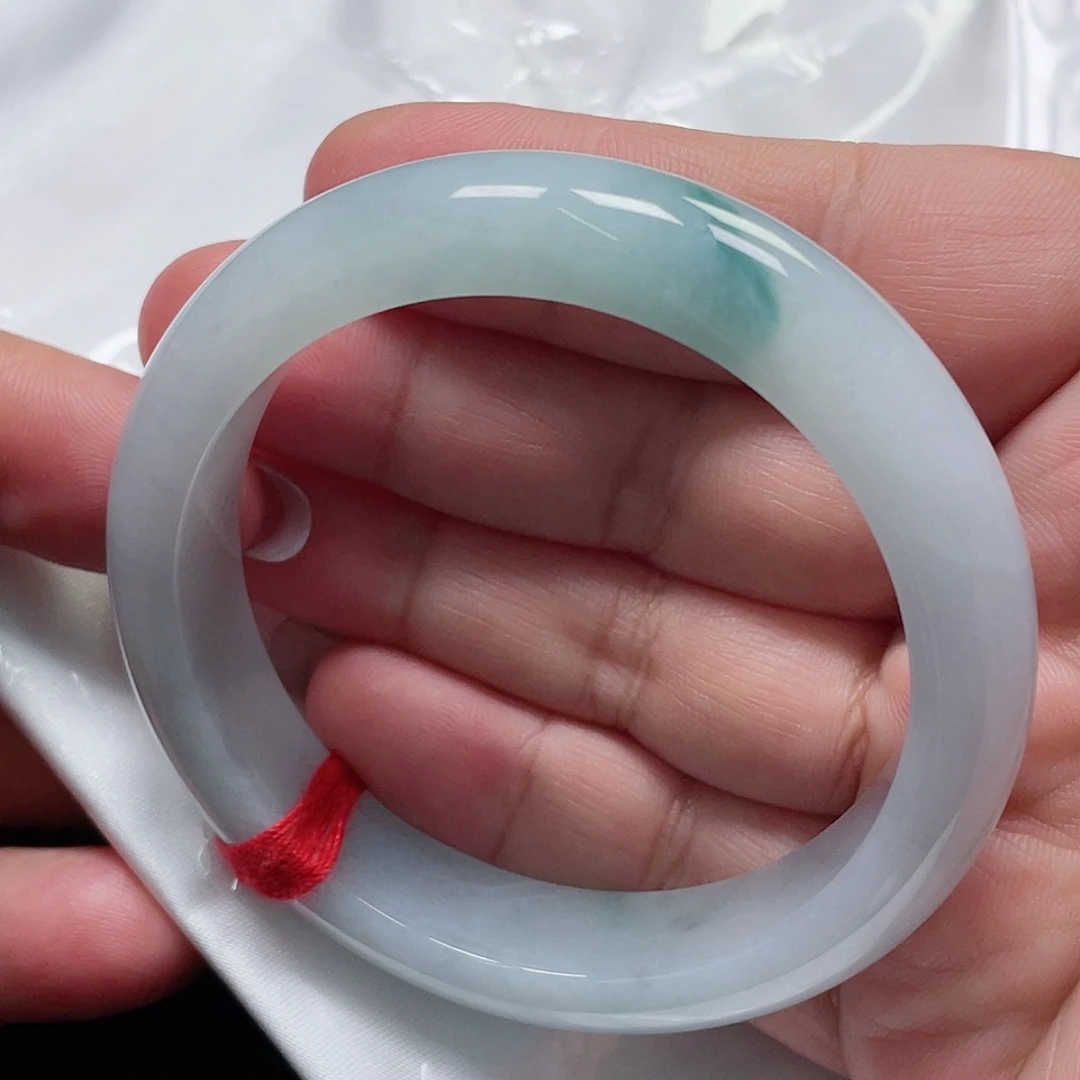 未镶嵌手镯翡翠缅甸翡翠手镯55圈