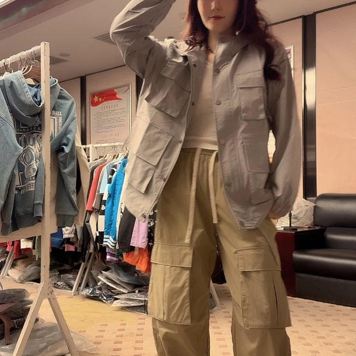 开衫款外套灰色 s码 100-130