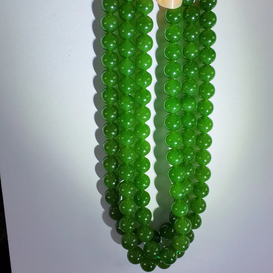 秋***H和田玉（碧玉）未镶嵌颈饰