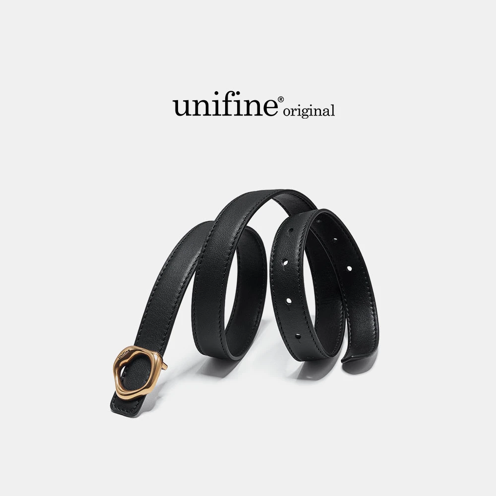 unifine头层牛皮腰带女新款高级质感百搭可调节