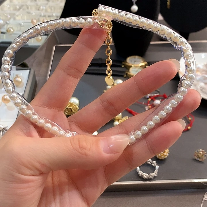 花岗石纯铜锡合金纯铜珠珠cd项链