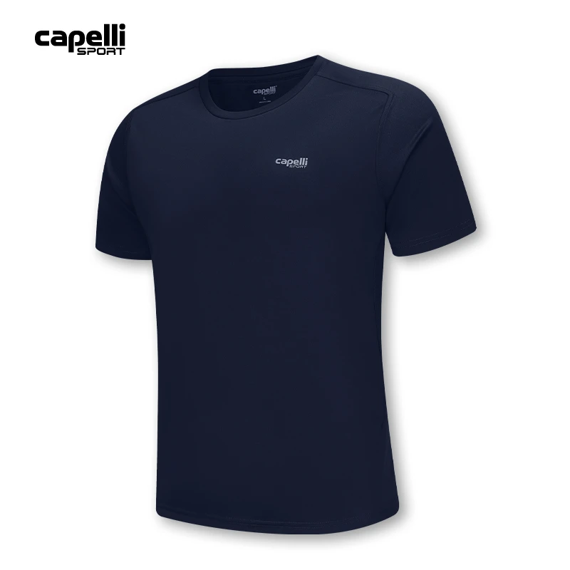Capelli Sport运动短袖t恤男女夏季透气跑步健身上衣休闲圆领