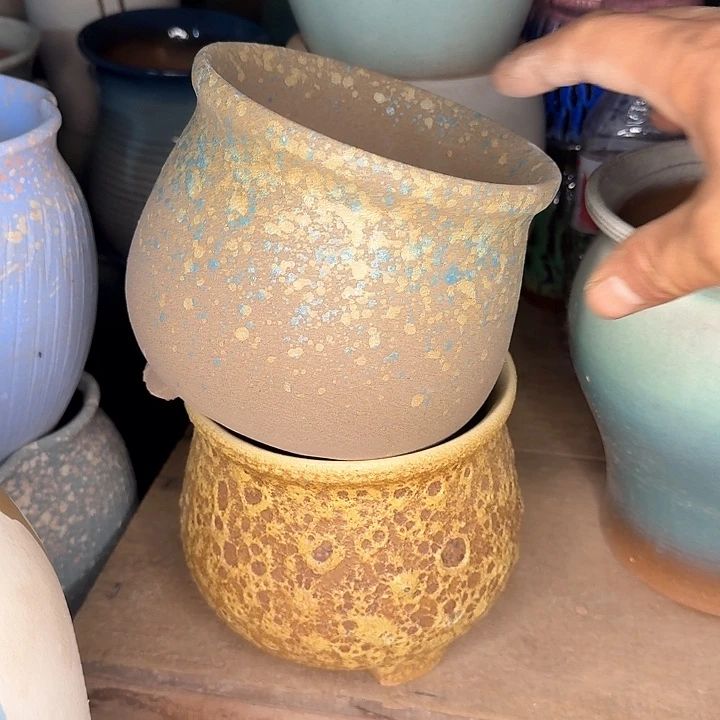 紫砂花盆微瑕花盆处理来啦