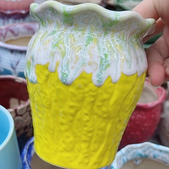 多肉绿植陶瓷花盆9.9包邮