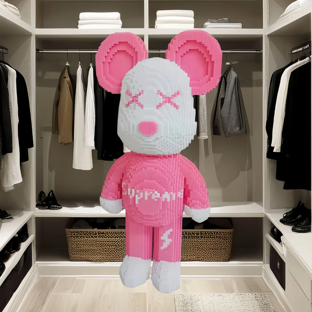 2025年最新款70*35cm【印花甜粉熊】*益智暑期积木盾火影忍者高颜值