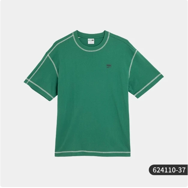 PUMA/彪马正品夏季新款男女休闲透气时尚宽松圆领短袖 624110-37