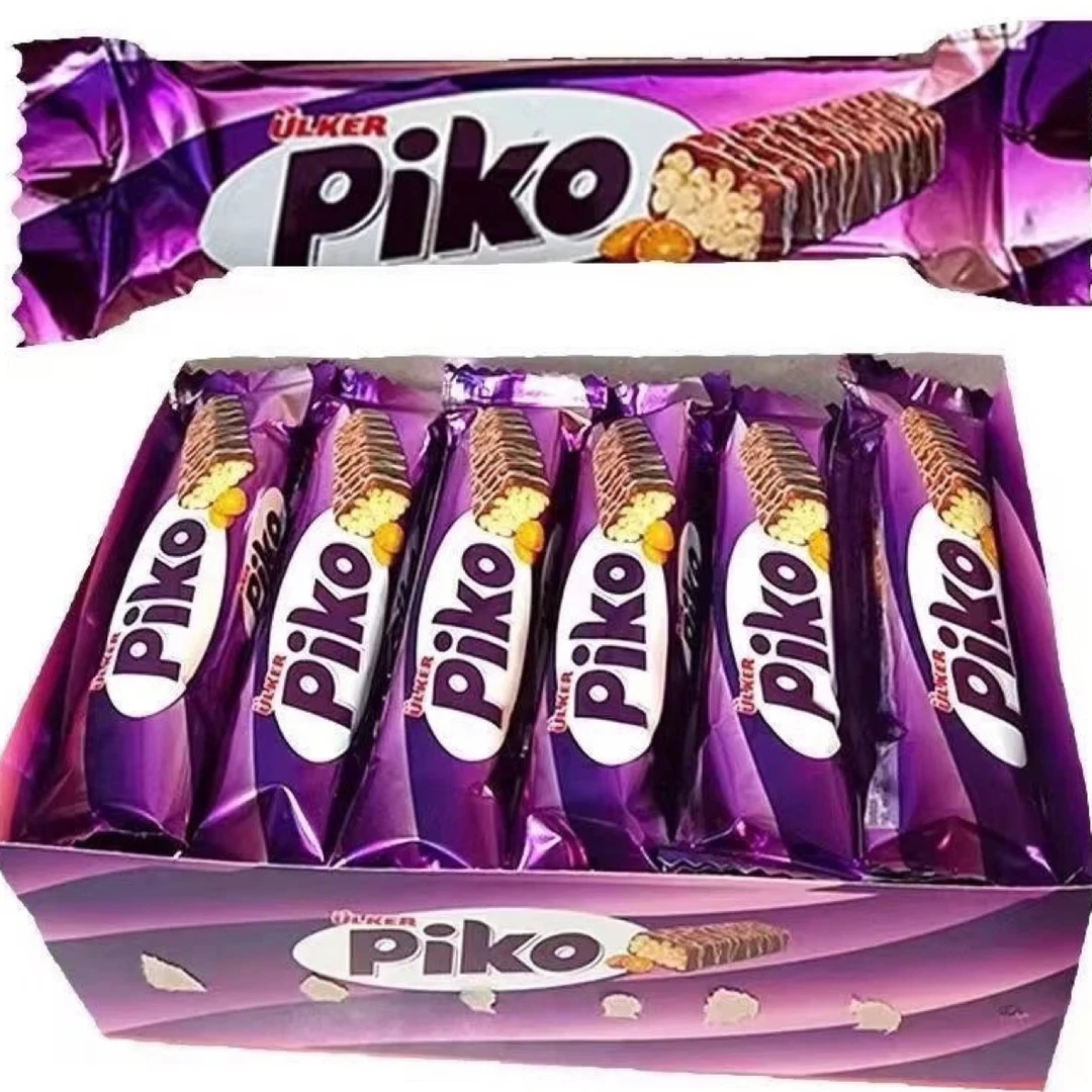 ÜLKER piko 甜橙味脆米牛奶巧克力威化饼干