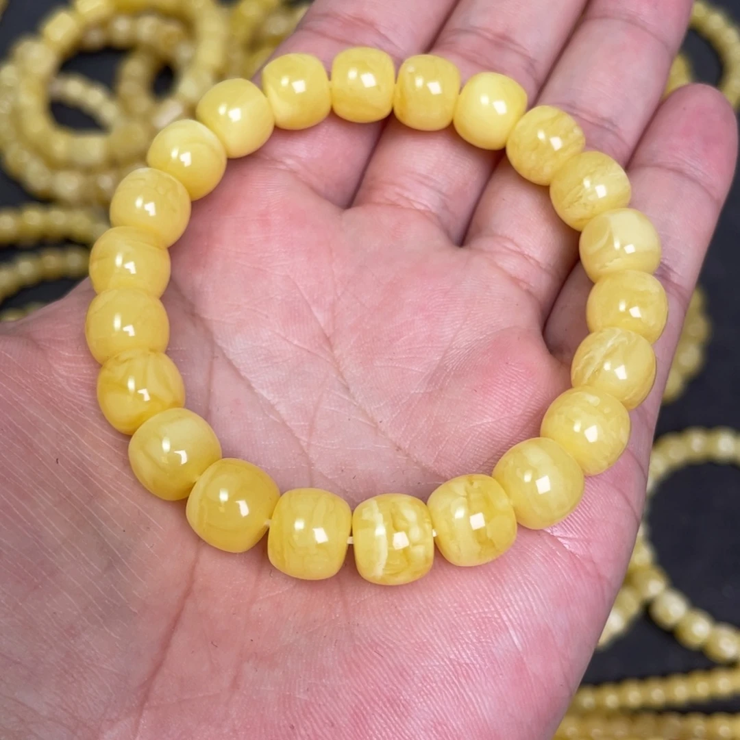 蜜蜡未镶嵌裸石蜜蜡手串10.3mm