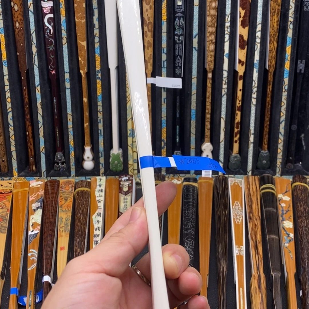 东***方扇子猛犸直方文玩折扇