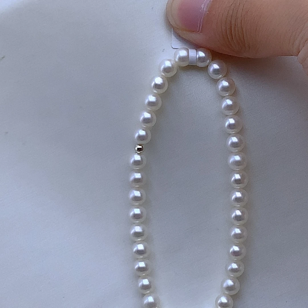 淡水珍珠手绳银S925镶嵌