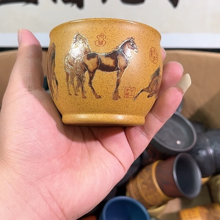 茶杯紫砂全手工紫砂主人杯