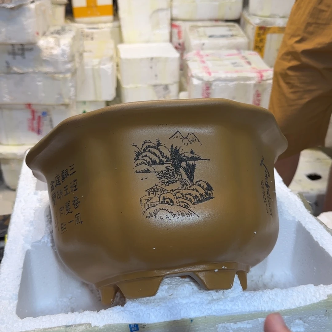 紫砂花盆口径27.15口径