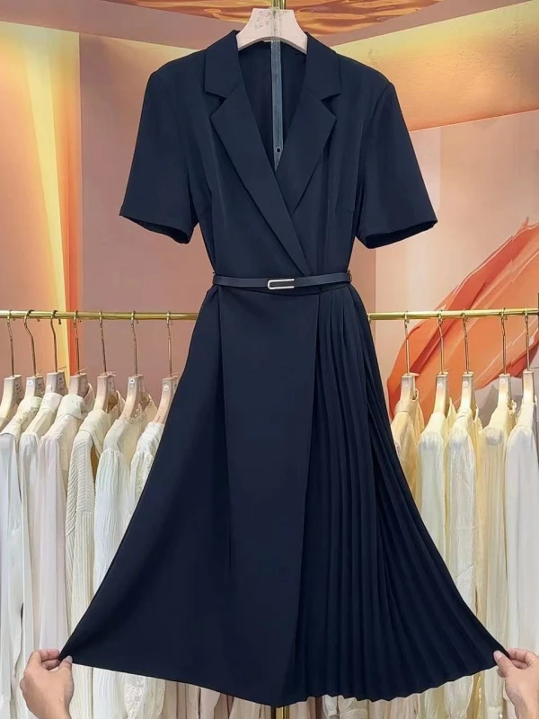 【RG346】2025年时尚气质百搭减龄显瘦设计感女装连衣裙