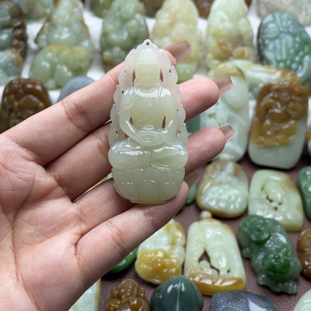 和田玉未镶嵌颈饰