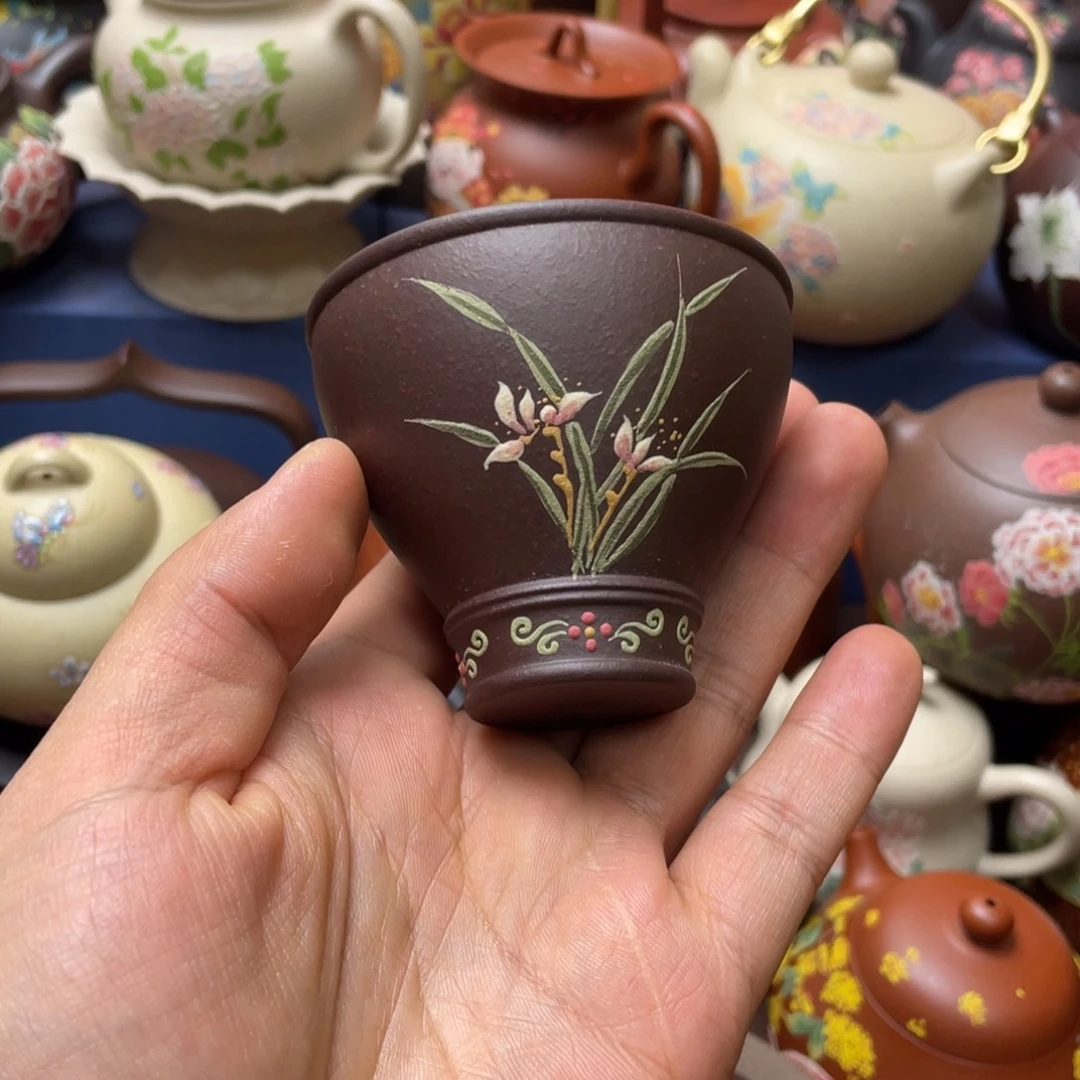 紫砂茶杯紫砂主人杯100cc