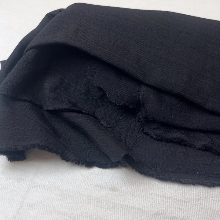 天丝（莱赛尔纤维）黑色麻棉2米